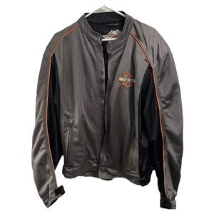 Harley-Davidson Motorcycle Riding Jacket Removable  Shoulder&Elbow Pads XL